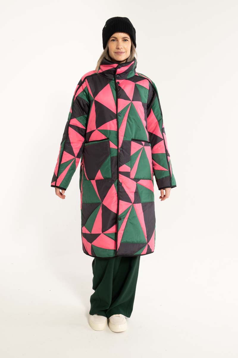 Danecherry Thermo Jacket Dark Pine/Black/Bright Pink