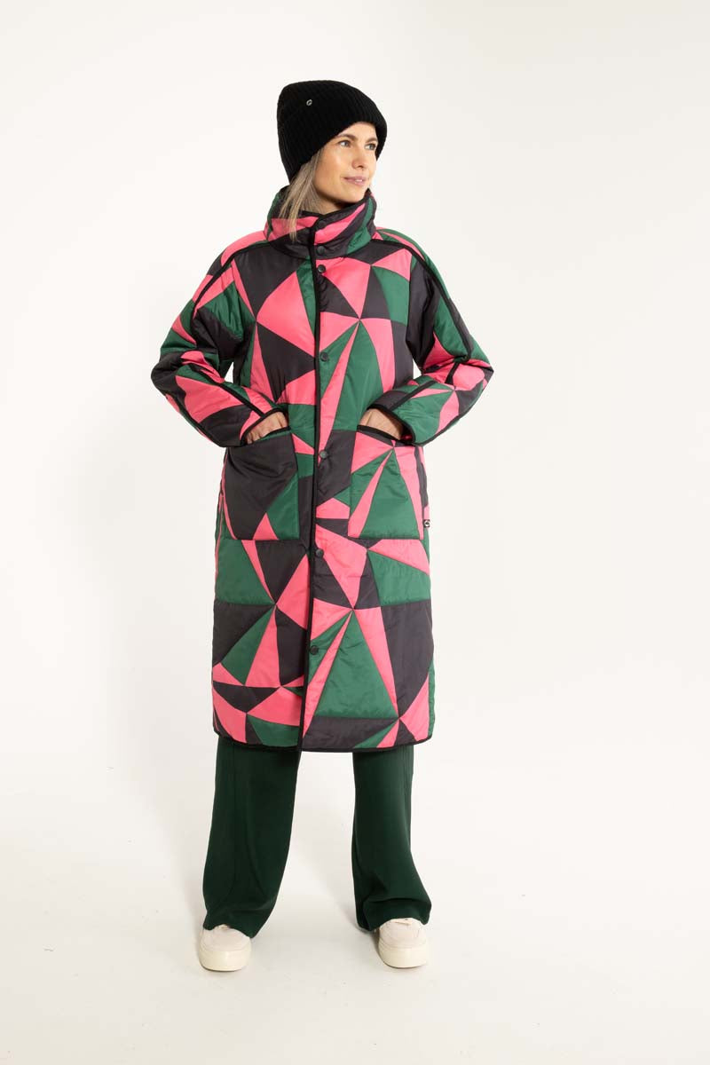 Danecherry Thermo Jacket Dark Pine/Black/Bright Pink