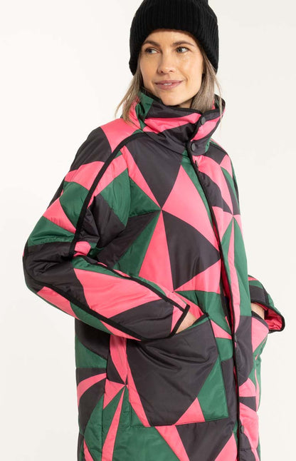 Danecherry Thermo Jacket Dark Pine/Black/Bright Pink