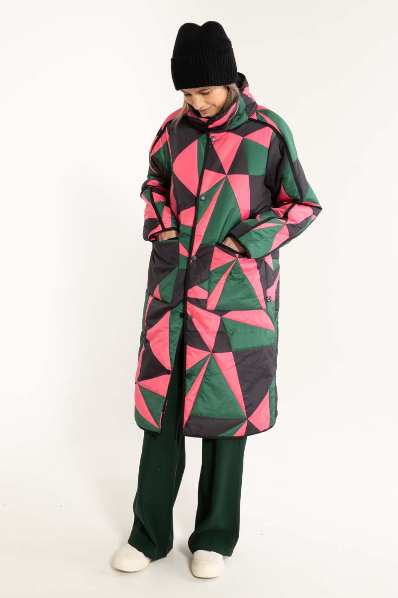 Danecherry Thermo Jacket Dark Pine/Black/Bright Pink