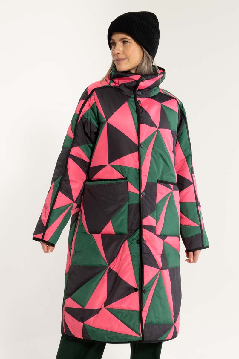 Danecherry Thermo Jacket Dark Pine/Black/Bright Pink