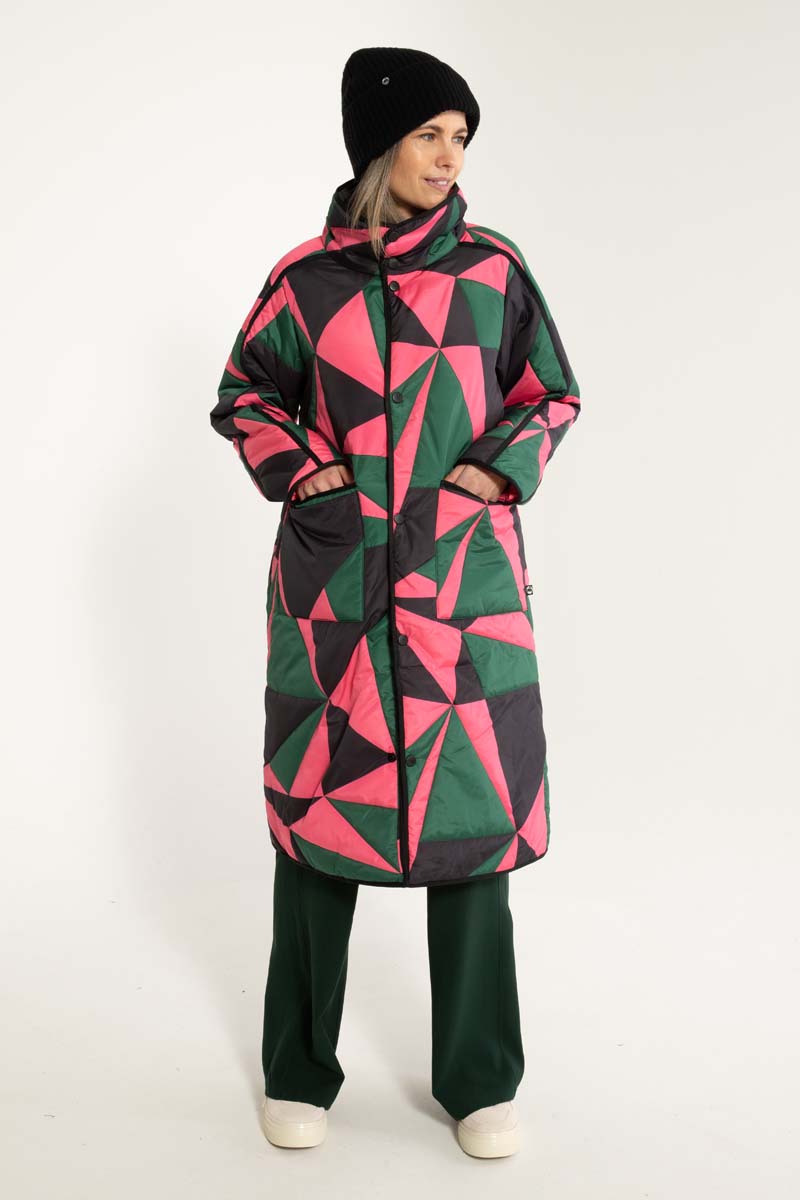 Danecherry Thermo Jacket Dark Pine/Black/Bright Pink