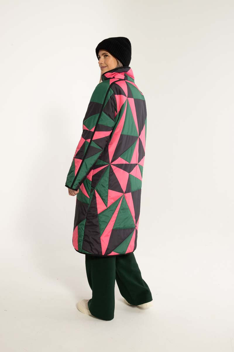 Danecherry Thermo Jacket Dark Pine/Black/Bright Pink