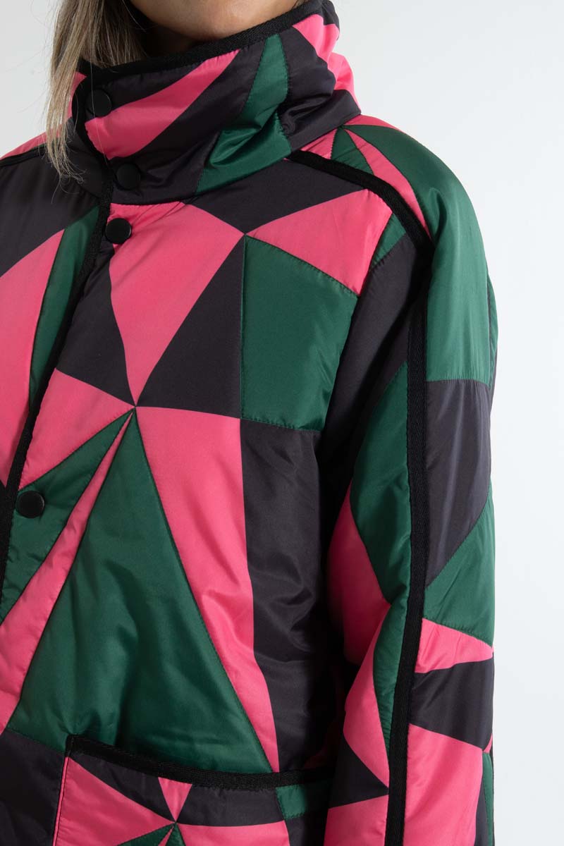 Danecherry Thermo Jacket Dark Pine/Black/Bright Pink