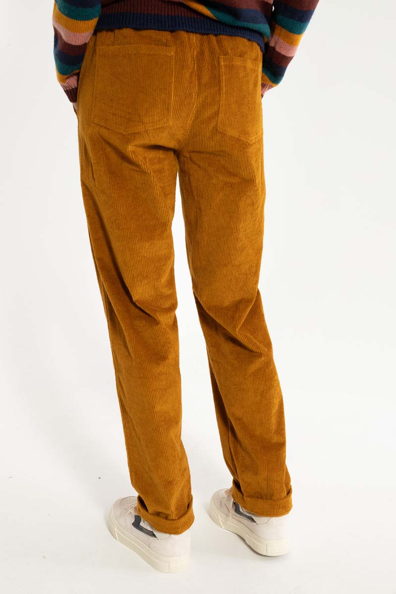 Daneholm Cord Stretch Pants Mustard