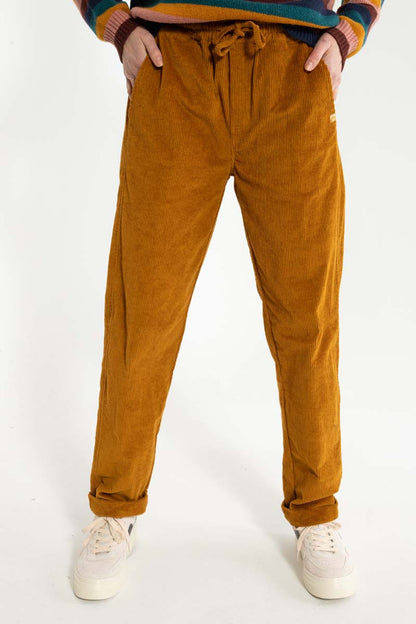 Daneholm Cord Stretch Pants Mustard