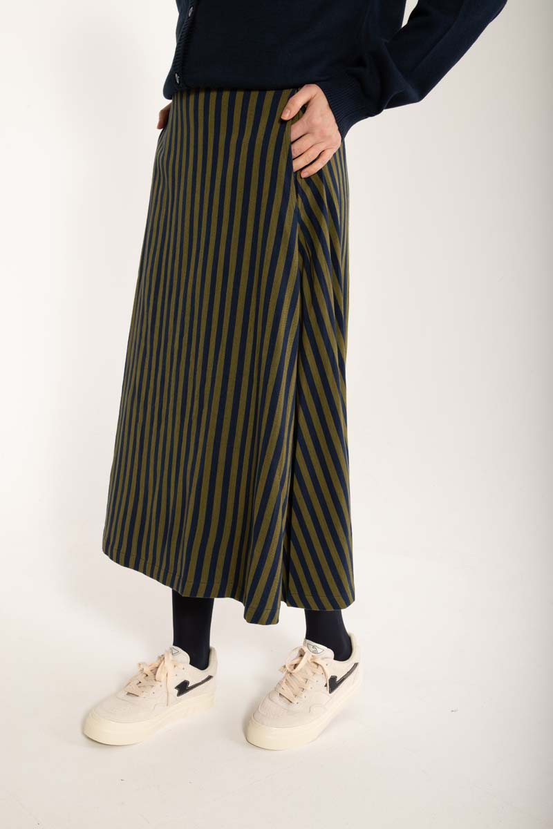 Daneradisse Light Canvas Skirt Dark Navy/Olive