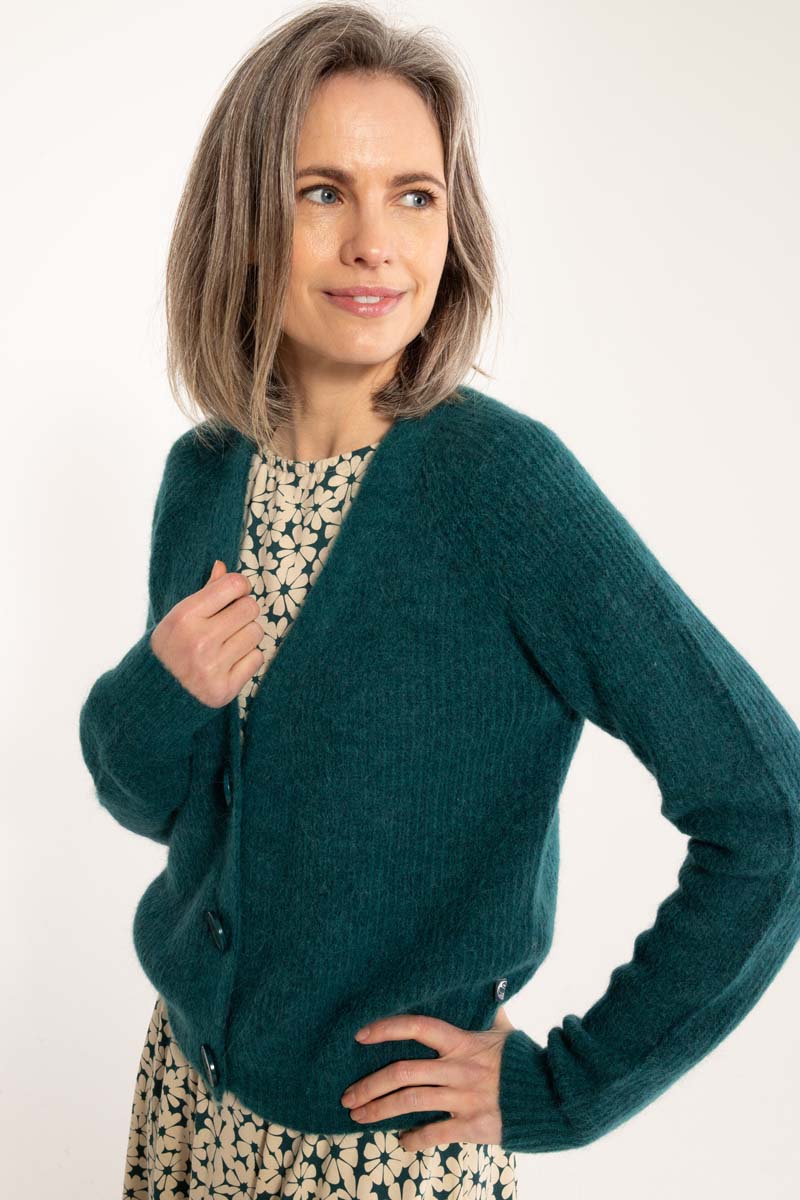 Danadorable Alpaca Cardigan Dark Slate – Danefæ