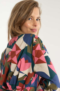 Danenovember Seersucker Shirt Dark Slate GEOFLEUR