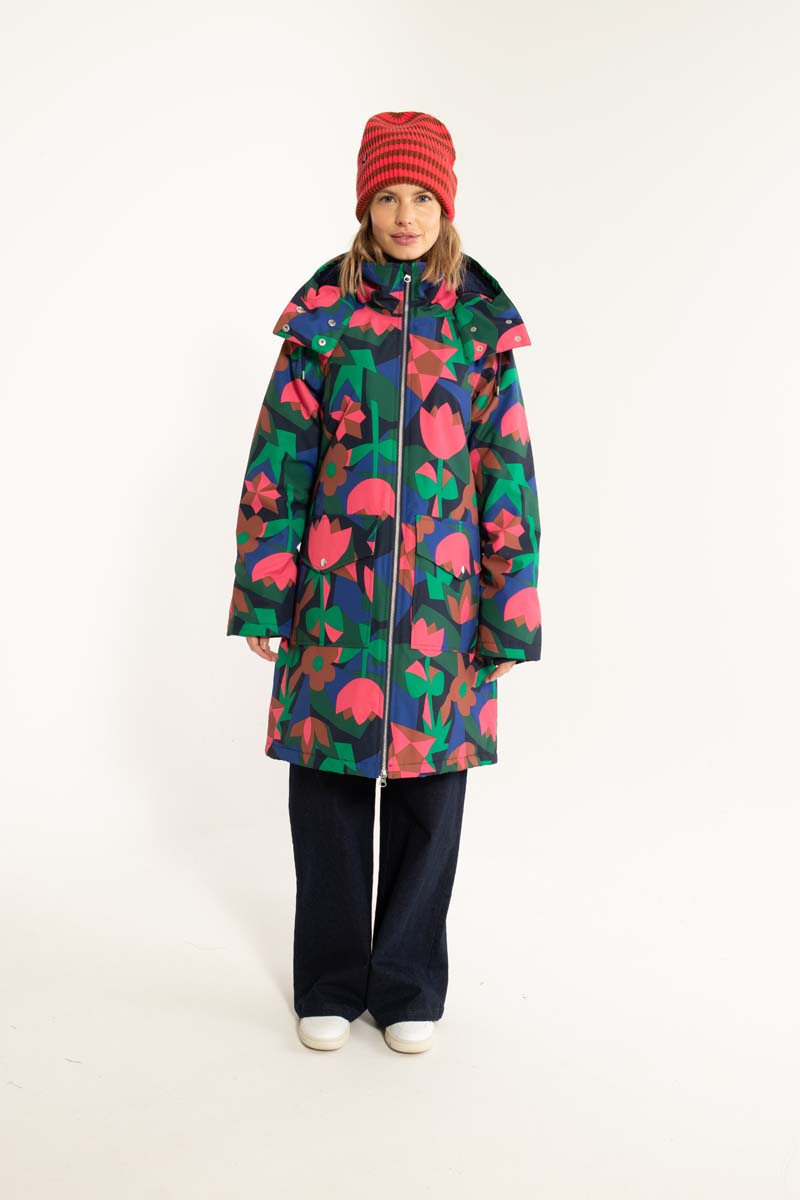 Daneturell Winter Coat Dark Navy GEOFLEUR