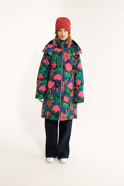 Daneturell Winter Coat Dark Navy GEOFLEUR