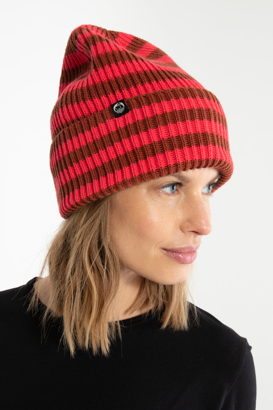 Danefolk Cotton Beanie Bright Pink/Rust