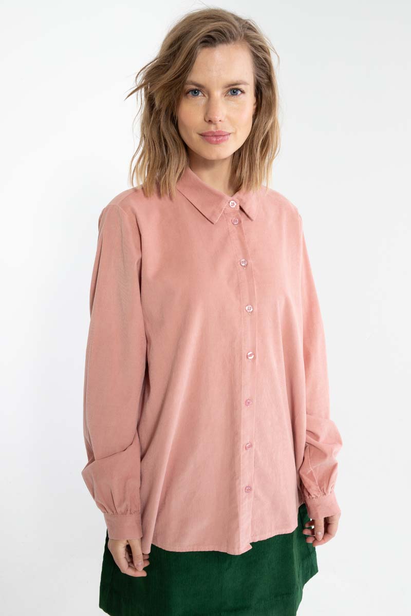 Danerosemary Cord Shirt Antique Rose