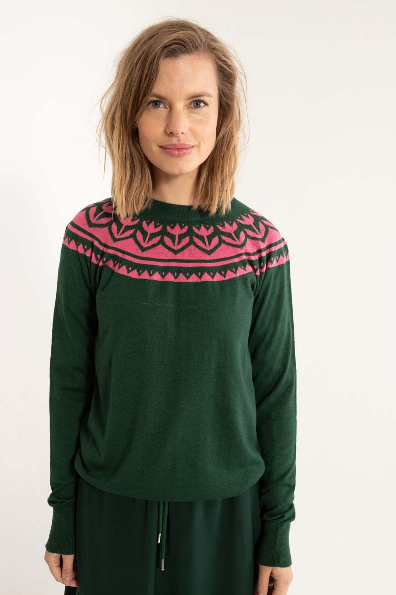 Danedoris Wool Sweater Dark Forest