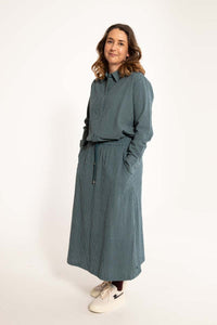 Danespresso Seersucker Skirt Dark Slate/Blue Grey