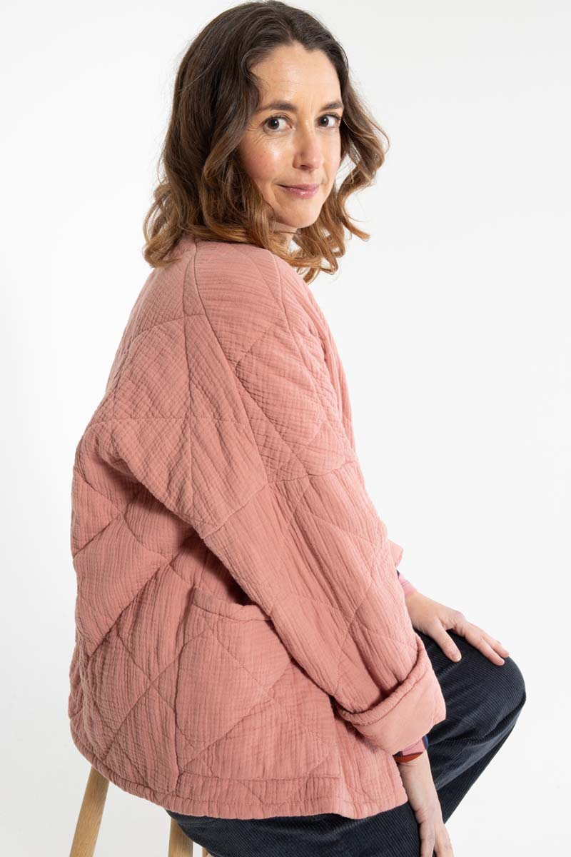 Danekatrin Quilt Jacket Antique Rose