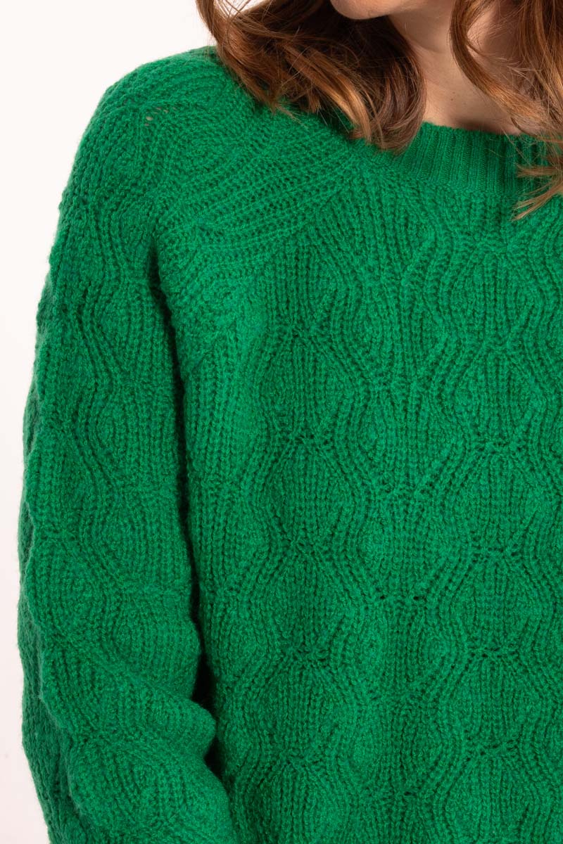 Danebirdie Wool Sweater Grass Green