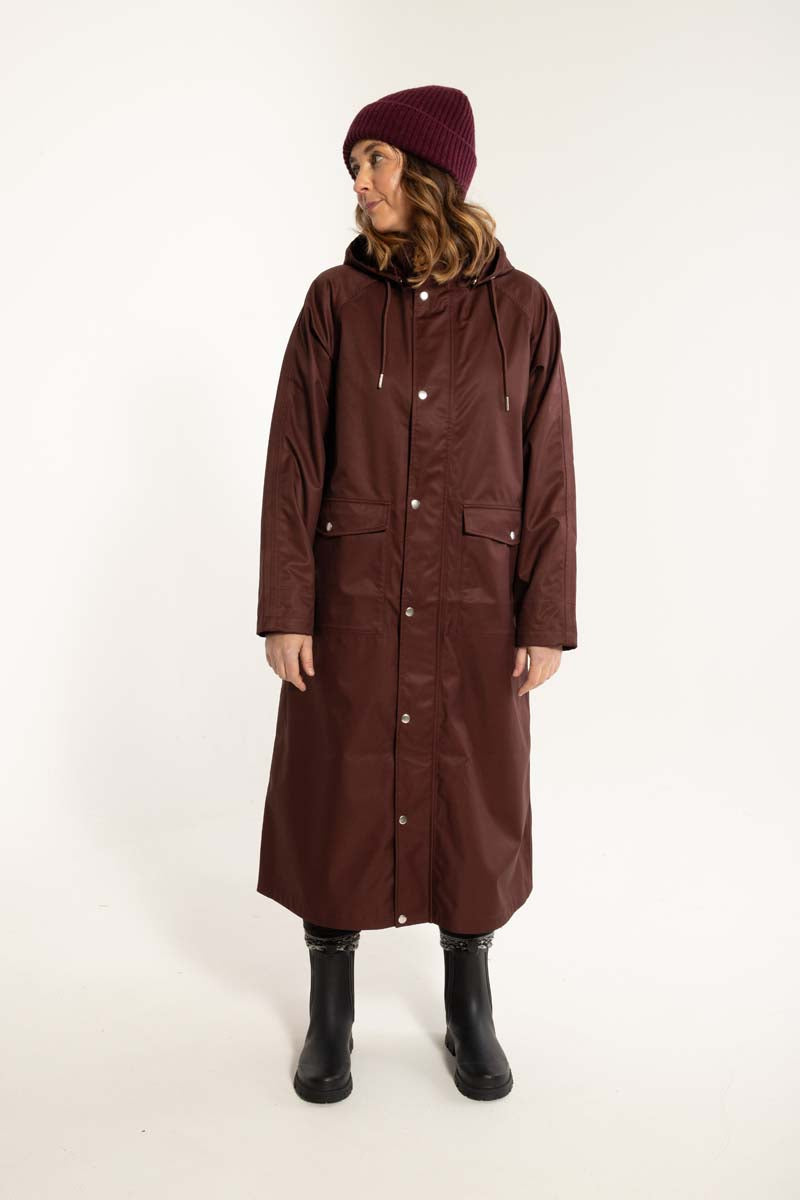 Danegarden Raincoat Dark Bordeaux