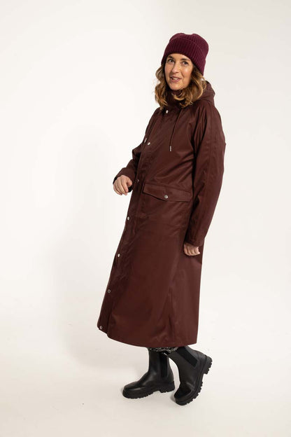 Danegarden Raincoat Dark Bordeaux