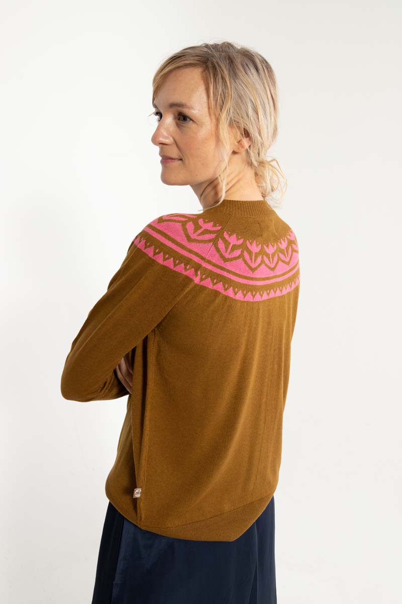 Danemagda Wool Cardigan Tobacco