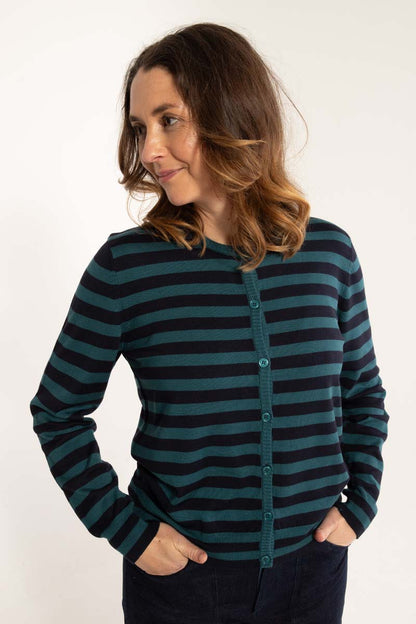 Danelunch Viscose Cardigan Dark Navy/Dark Slate