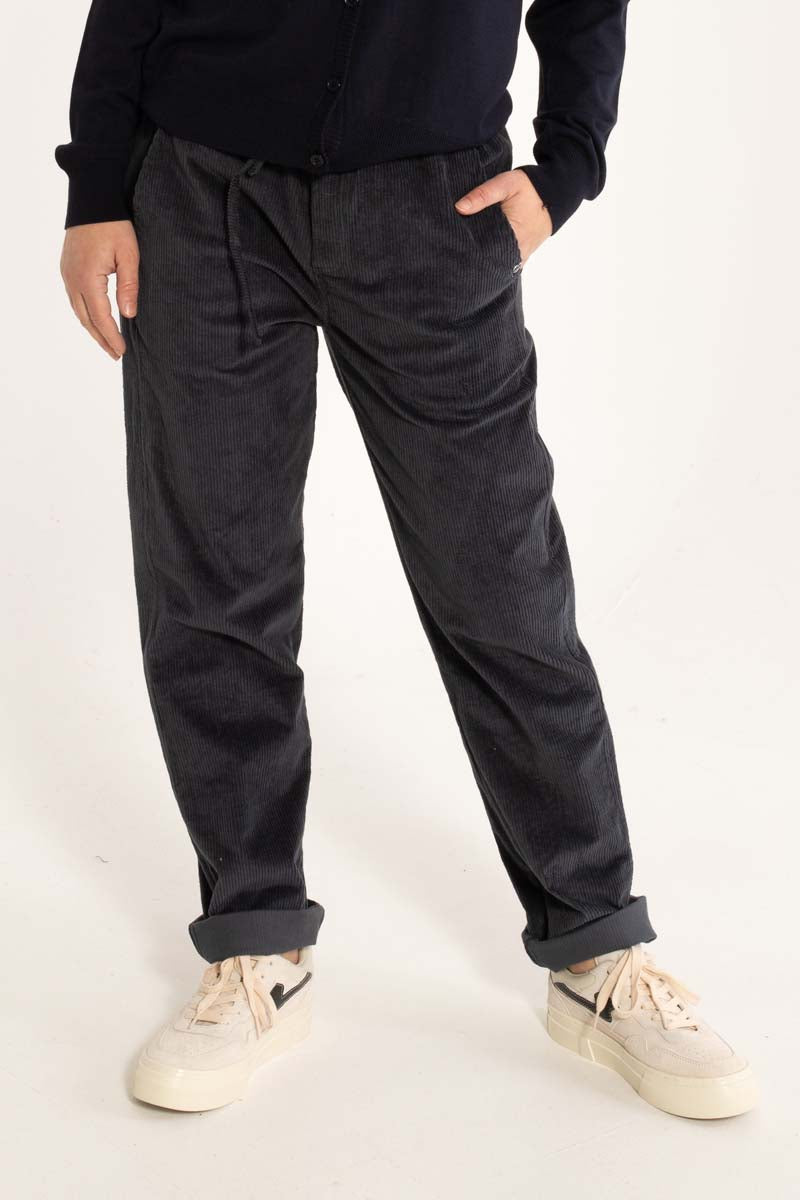 Daneholm Cord Stretch Pants Dark Navy