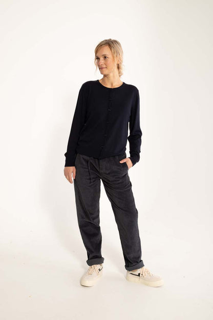 Daneholm Cord Stretch Pants Dark Navy