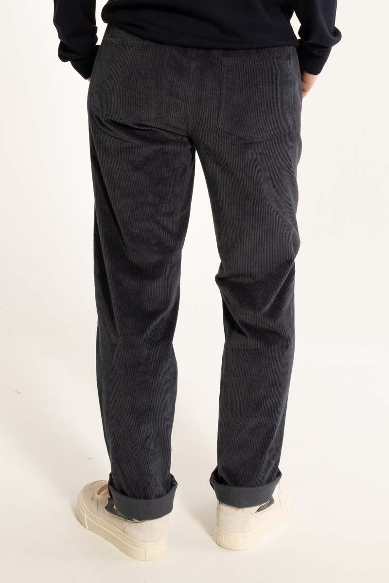 Daneholm Cord Stretch Pants Dark Navy