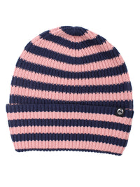 Danefolk Cotton Beanie Dark Navy/Ancient Rose