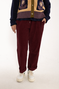 Danefunt Cord Pants Dark Wine