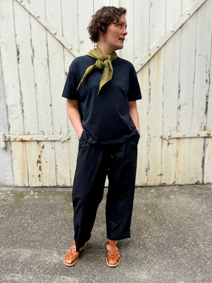 Danefunt Smooth Poplin Pants Black