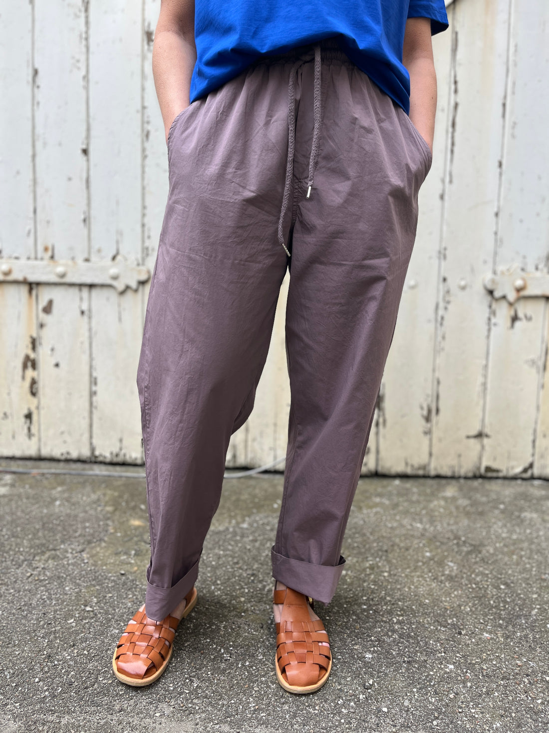 Danefunt Smooth Poplin Pants Mauve