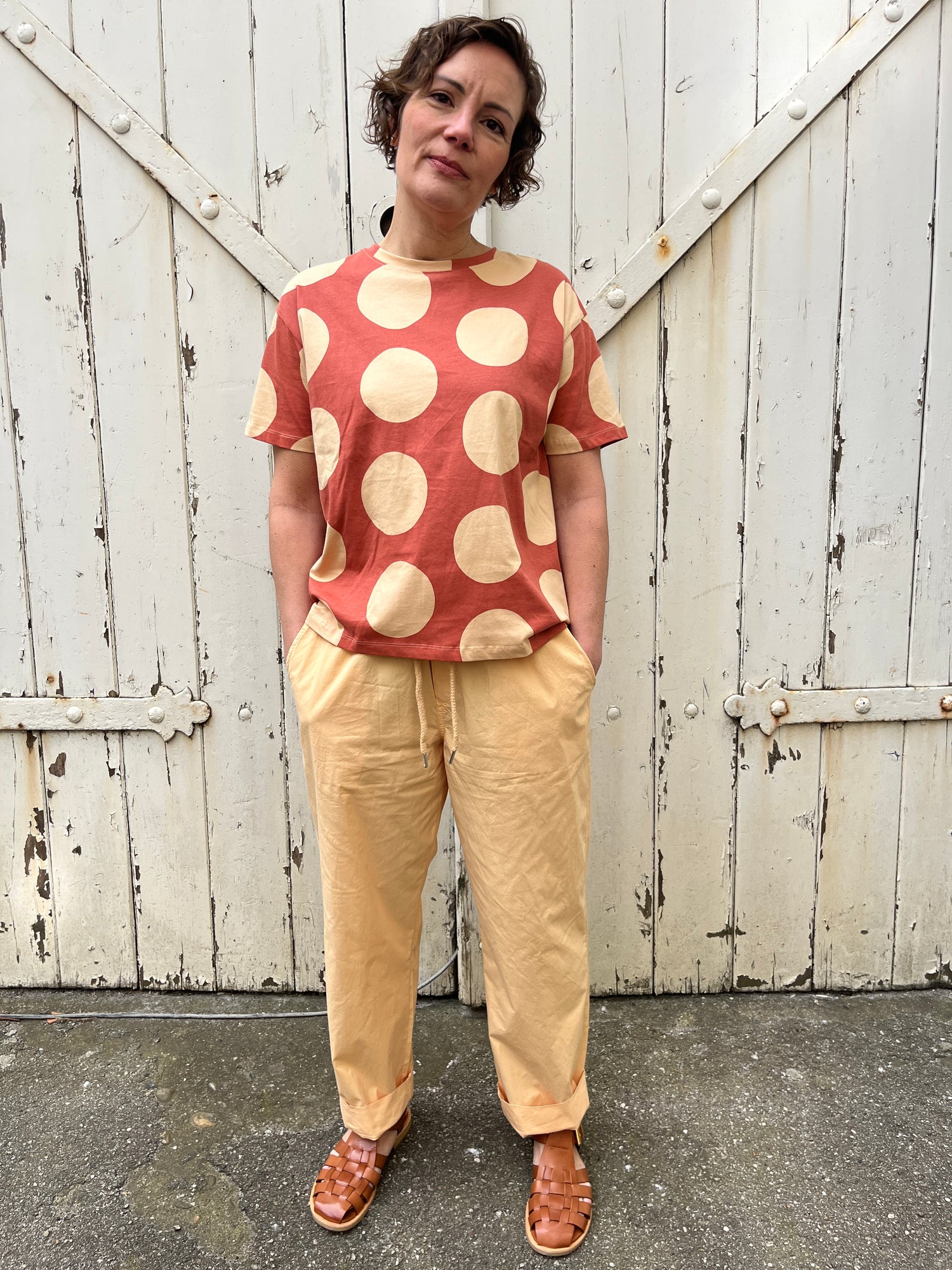 Danefunt Smooth Poplin Pants Nougat