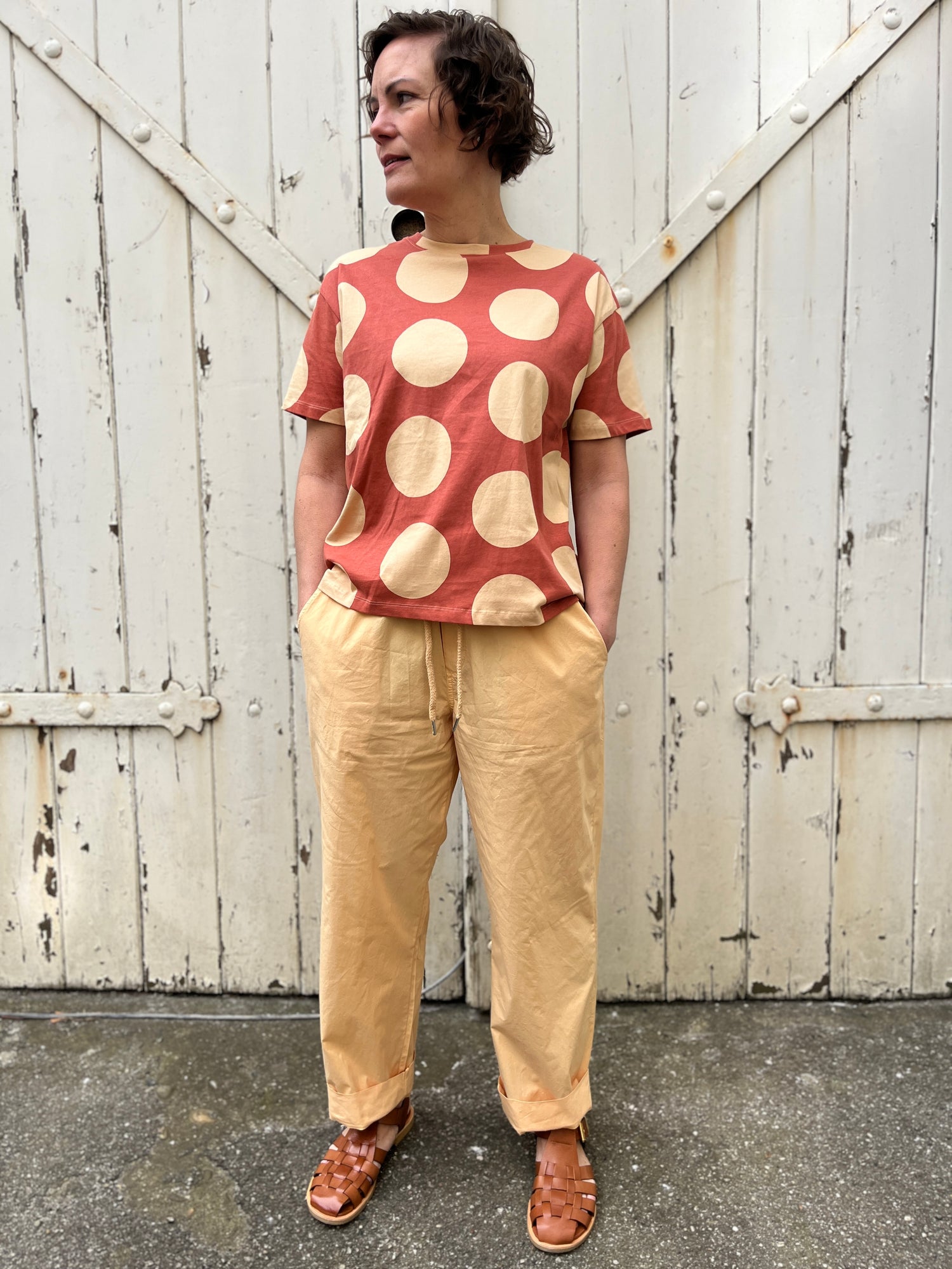 Danefunt Smooth Poplin Pants Nougat