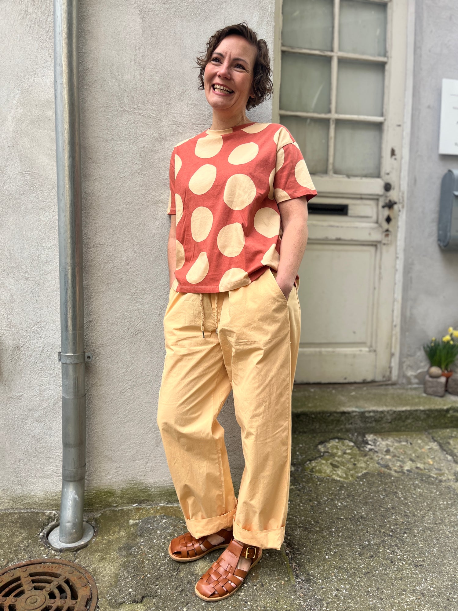 Danefunt Smooth Poplin Pants Nougat