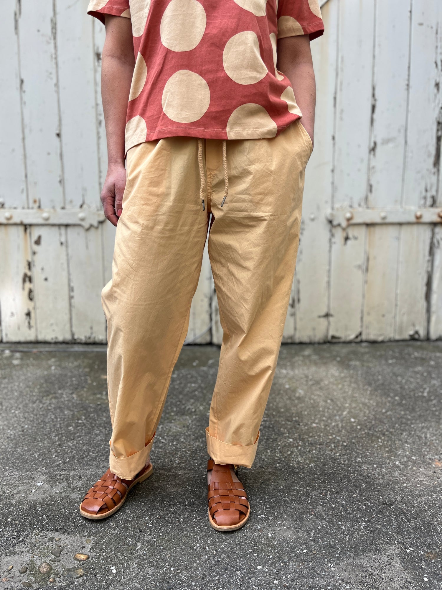 Danefunt Smooth Poplin Pants Nougat