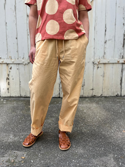 Danefunt Smooth Poplin Pants Nougat