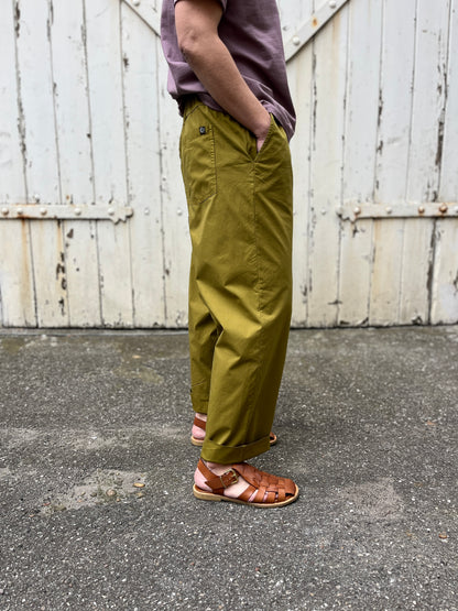 Danefunt Smooth Poplin Pants Olive