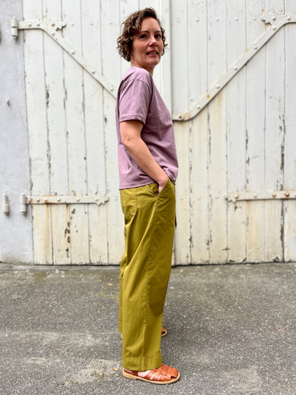 Danefunt Smooth Poplin Pants Olive