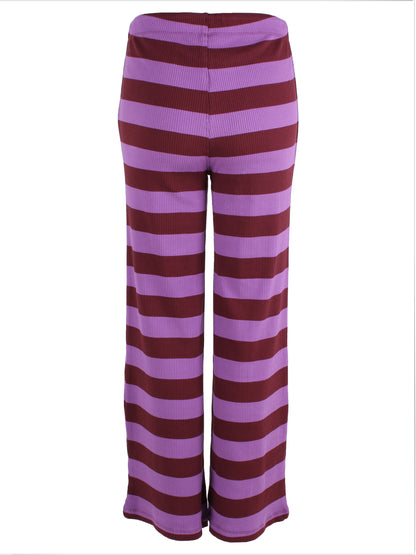 Danegoals Ribbing Pants Dark Wine/Purple