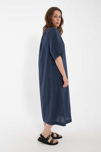 Danehostess Chambrey Dress Dark Chambrey