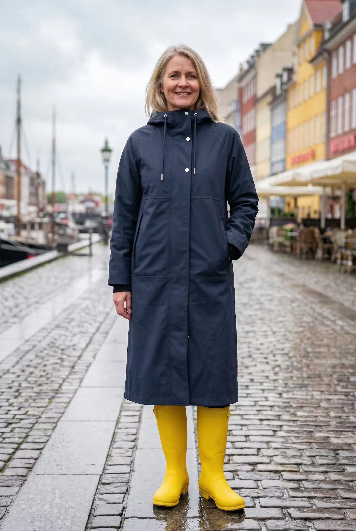 Danekastel Raincoat Dark Navy
