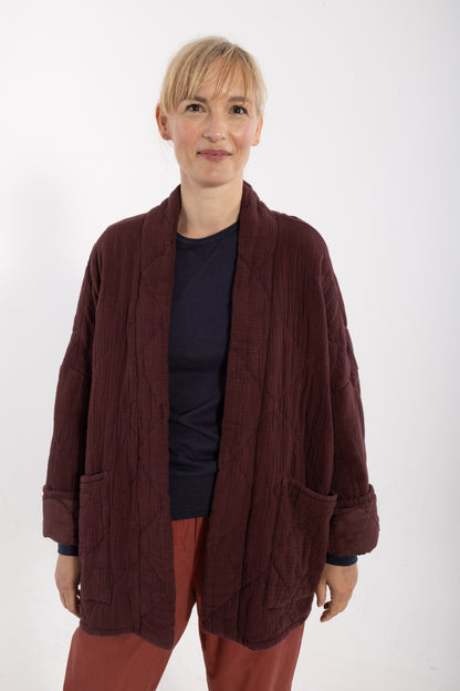 Danekatrin Quilt Jacket Dark Wine