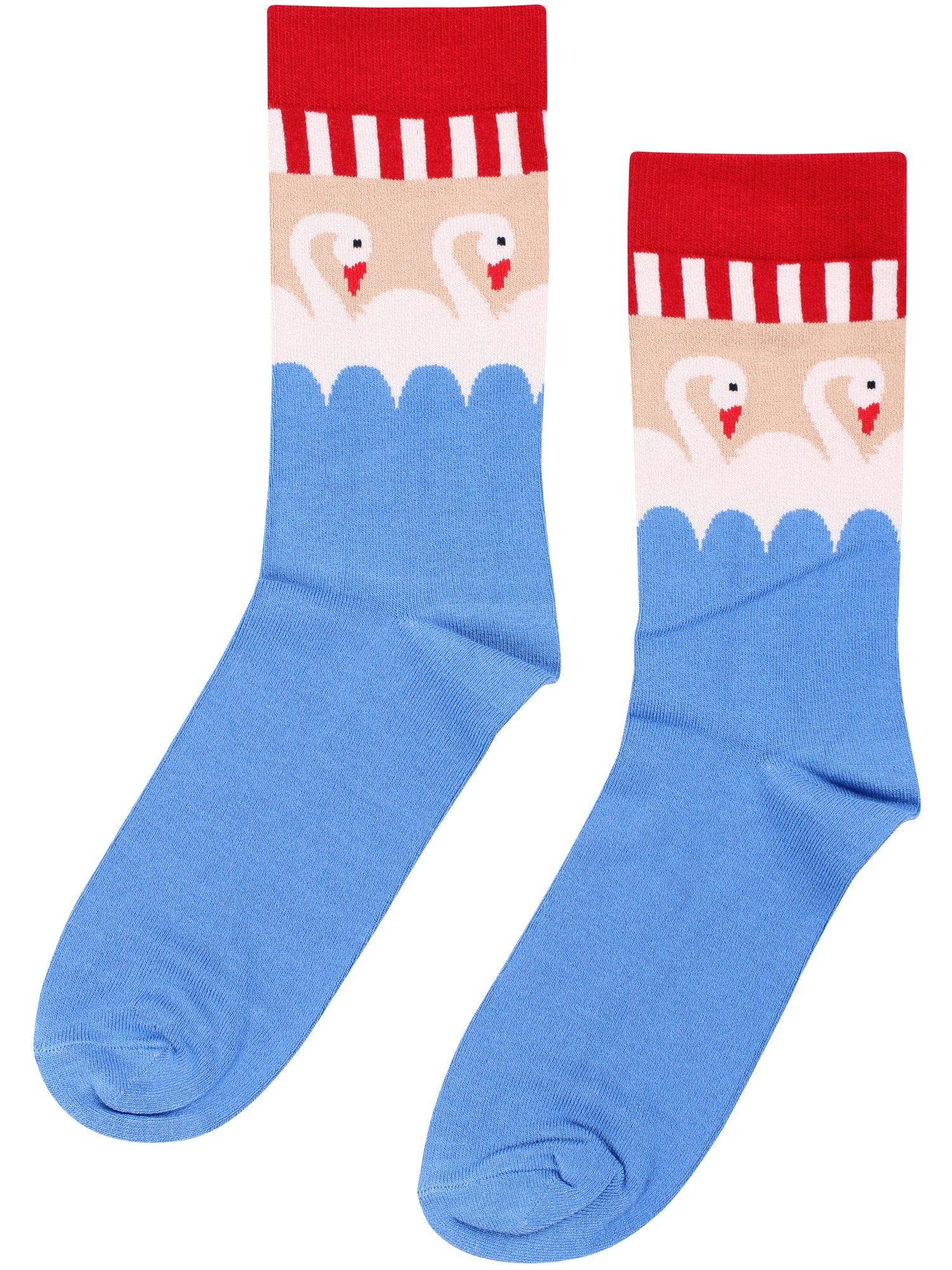 Danelegacy Socks Bright Porcelaine SWAN