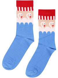 Danelegacy Socks Bright Porcelaine SWAN