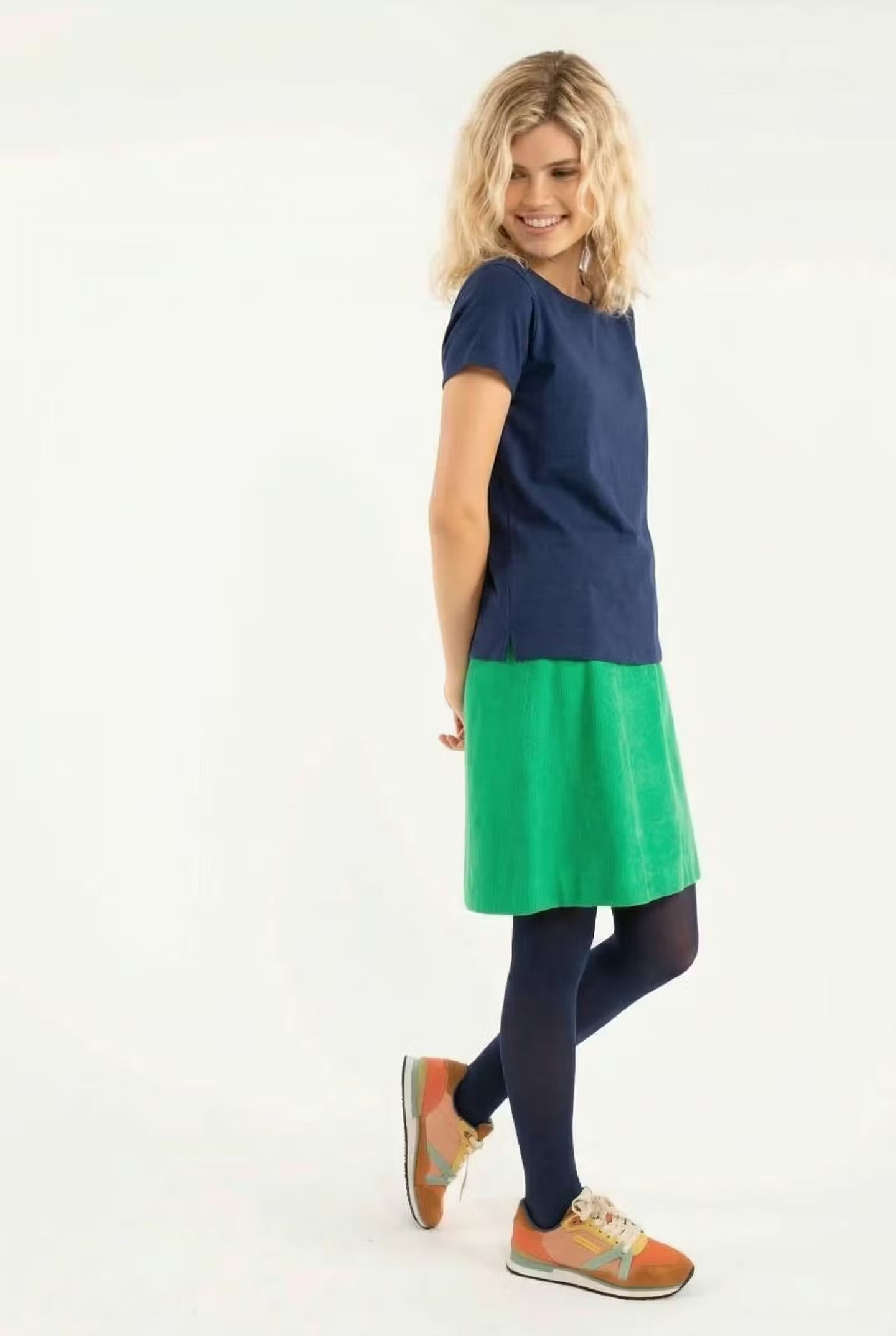 Danelondon Cord Skirt Green