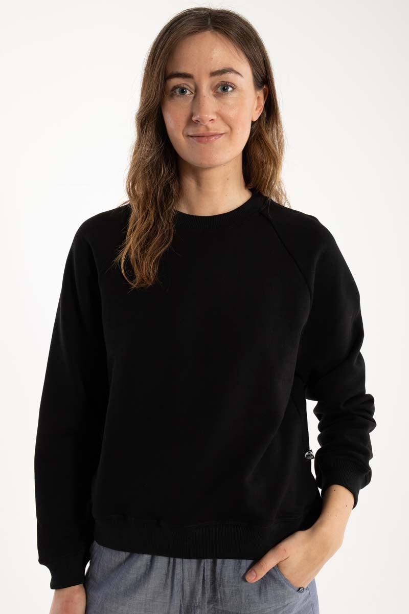 Sort sweatshirt til kvinder
