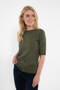 Danemanna Modal Tee Dk Army