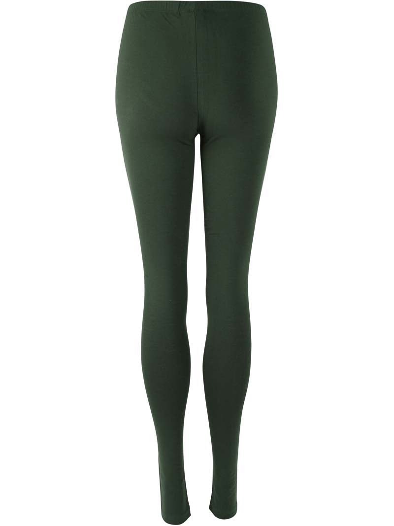 Mørkegrønne leggings til kvinder