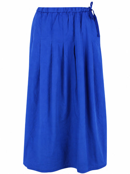 Daneminna Smooth Poplin Skirt Dark Blue